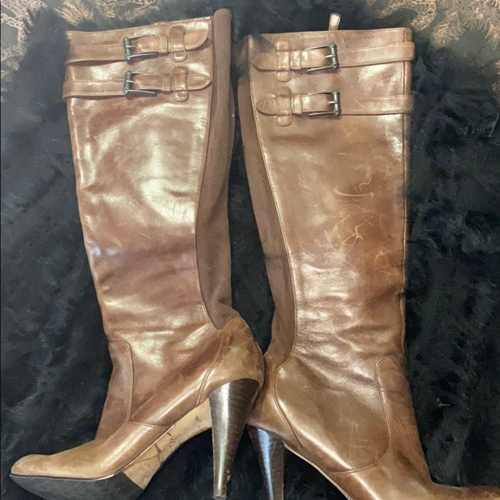 Brown leather Cole Haan boots